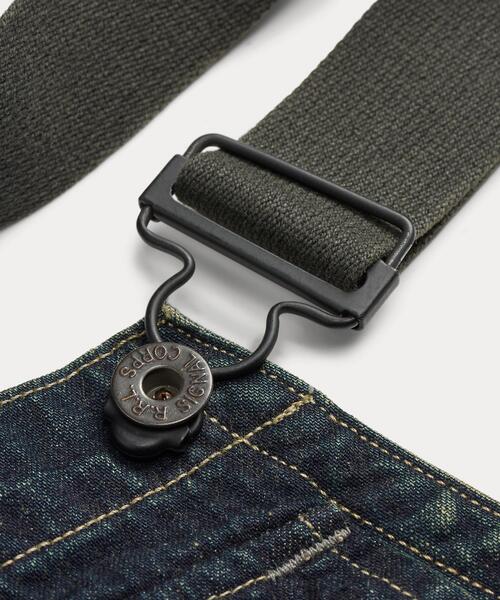 RRL（ダブル アール エル）の「Pierson デニム カーゴ オーバーオール