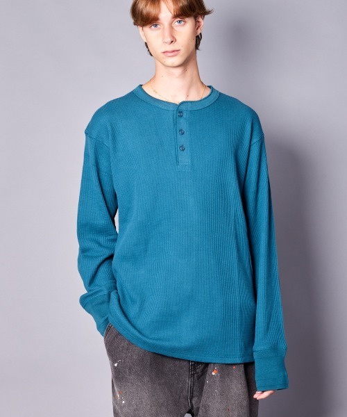 【セール】rehacer : Heavy Cotton Waffle Rib L/S（Tシャツ/カットソー）｜rehacer（レアセル）