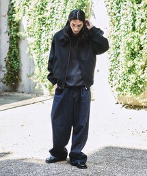 Urban Comfortable 2WAY ジップアップ ウールブルゾン 【限定