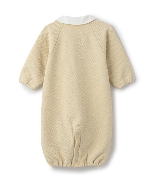 petit main（プティマイン）の「ジャガード2WAYオール（ロンパース・キッズ・アイボリー/ライトブルー/イエロー・50-70cm）」の4枚目の写真