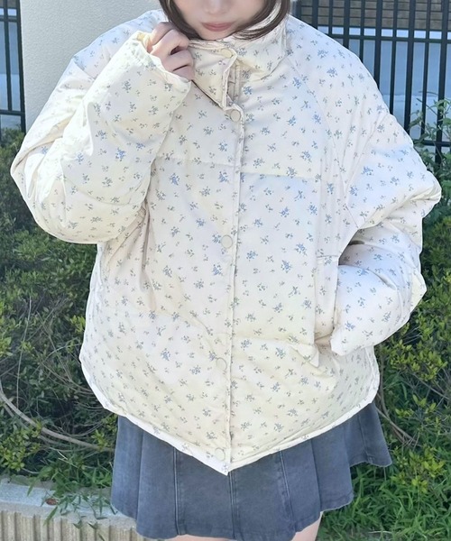 フラワーショートダウン（その他アウター）｜DearMyLoveRose（ディアマイラブローズ）