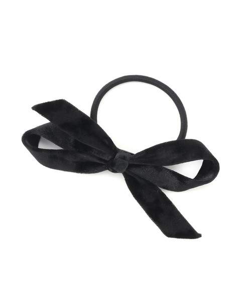ROPE' PICNIC（ロペピクニック）の「ベロアリボンポニー（ヘアゴム・レディース・ブラック/オフホワイト・FREE）」の6枚目の写真