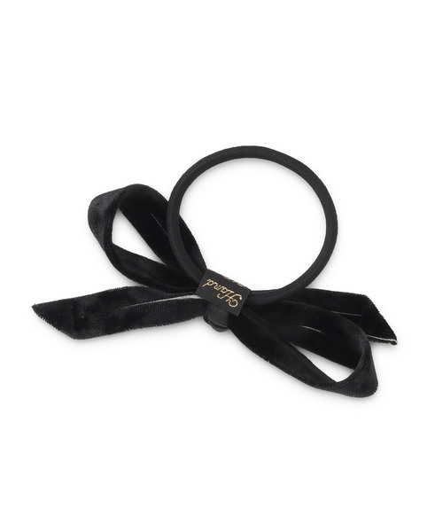 ROPE' PICNIC（ロペピクニック）の「ベロアリボンポニー（ヘアゴム・レディース・ブラック/オフホワイト・FREE）」の7枚目の写真