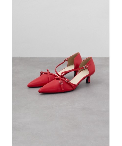 AZUL by moussy（アズールバイマウジー）の「ダブルクロスポインテッドパンプス（パンプス・レディース・ブラック/レッド/シルバー・SMALL/MEDIUM/LARGE）」の16枚目の写真