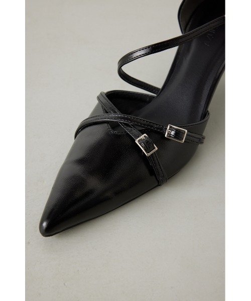 AZUL by moussy（アズールバイマウジー）の「ダブルクロスポインテッドパンプス（パンプス・レディース・ブラック/レッド/シルバー・SMALL/MEDIUM/LARGE）」の10枚目の写真