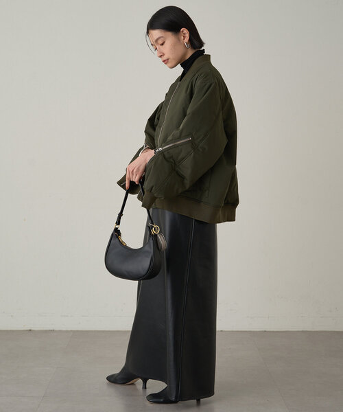 LOUNGEDRESS（ラウンジドレス）の「フェイクレザーキャミワンピース