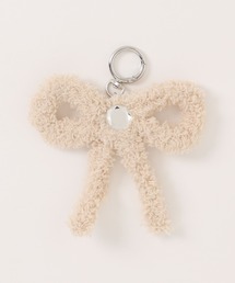 improves（インプローブス）の「モコモコ リボン キーホルダー（キーホルダー）」