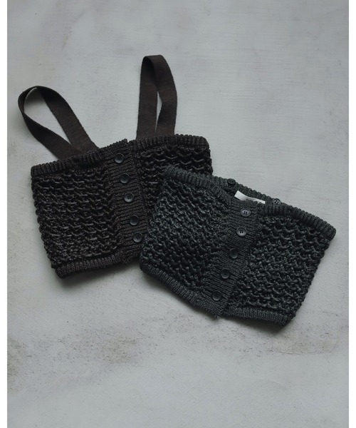 anuke（アンヌーク）の「2way Knit Bustier（ニット/セーター・レディース・ブラウン/チャコールグレー・FREE）」の12枚目の写真