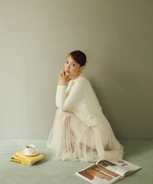 あられちゃん様 チュールロングベスト・ジレ　ワンピ あられちゃん様 チュールロングベスト・ジレ ワンピ レディース