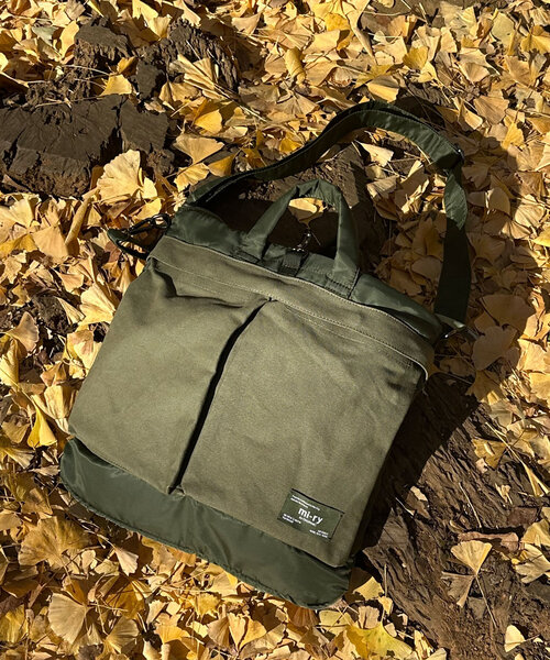 CIAOPANIC（チャオパニック）の「【mi-ry by CIAOPANIC】ヘルメットバッグ（トートバッグ・レディース・オリーブ/ネイビー・FREE）」の3枚目の写真