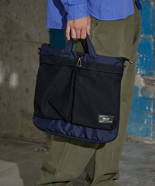 CIAOPANIC（チャオパニック）の「【mi-ry by CIAOPANIC】ヘルメットバッグ（トートバッグ・レディース・オリーブ/ネイビー・FREE）」の19枚目の写真