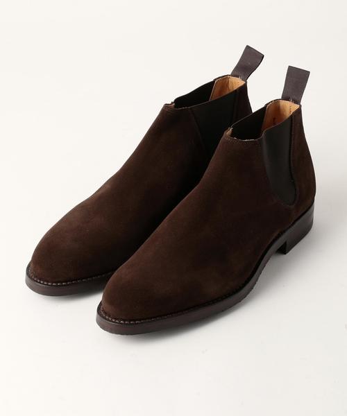 CROCKETT&JONES(クロケットアンドジョーンズ)の「<CROCKETT&JONES(クロケット&ジョーンズ)> Suede Side Gore Boot(ブーツ・メンズ・ダークブラウン/ブラック・7/8/6/6h/8h/7h/9)」の1枚目の写真
