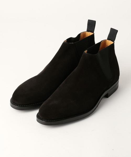 CROCKETT&JONES(クロケットアンドジョーンズ)の「<CROCKETT&JONES(クロケット&ジョーンズ)> Suede Side Gore Boot(ブーツ・メンズ・ダークブラウン/ブラック・7/8/6/6h/8h/7h/9)」の2枚目の写真