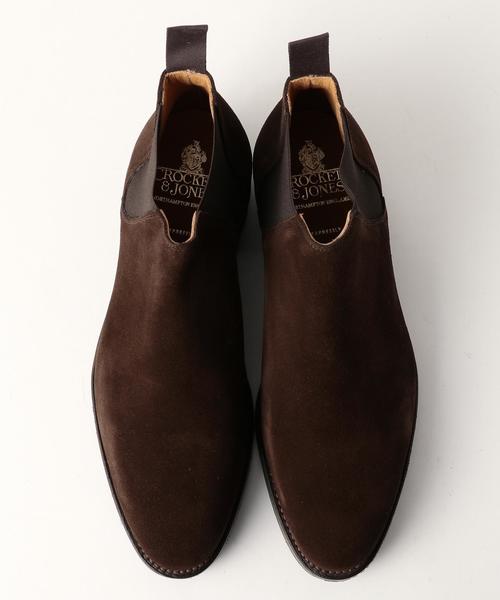 CROCKETT&JONES(クロケットアンドジョーンズ)の「<CROCKETT&JONES(クロケット&ジョーンズ)> Suede Side Gore Boot(ブーツ・メンズ・ダークブラウン/ブラック・7/8/6/6h/8h/7h/9)」の3枚目の写真