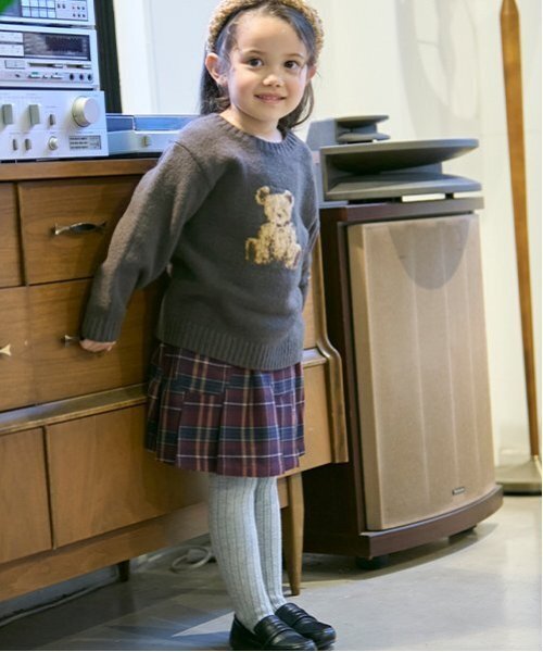 petit main（プティマイン）の「【リンク】チェックプリーツスカパン(キッズ)（スカート・キッズ・ブラック/ブラウン/レッド・90cm/80ｃｍ/130cm/120cm/110cm/100cm）」の3枚目の写真