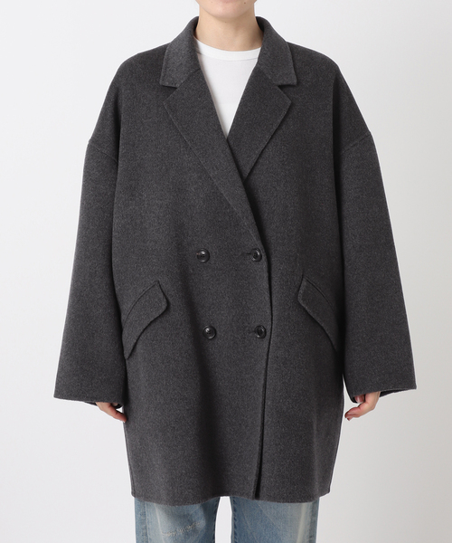 FRAMeWORK（フレームワーク）の「≪追加≫ハミルトンリバーテーラードコート3（その他アウター・レディース・ブラック/チャコールグレー・34/36/38）」の7枚目の写真