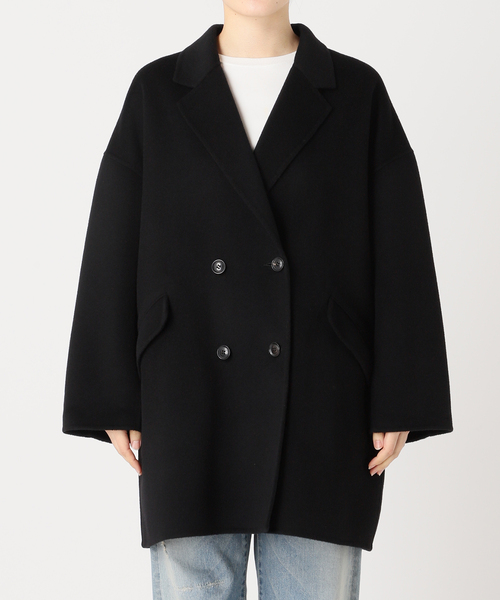 極美品♡シップス ハミルトンウール ダブル テーラードリバーコート 極美品✨シップス ハミルトンウール ダブル テーラードリバーコート