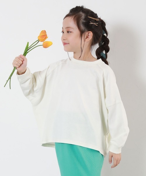 ステッチ切り替え モモンガ 長袖Tシャツ