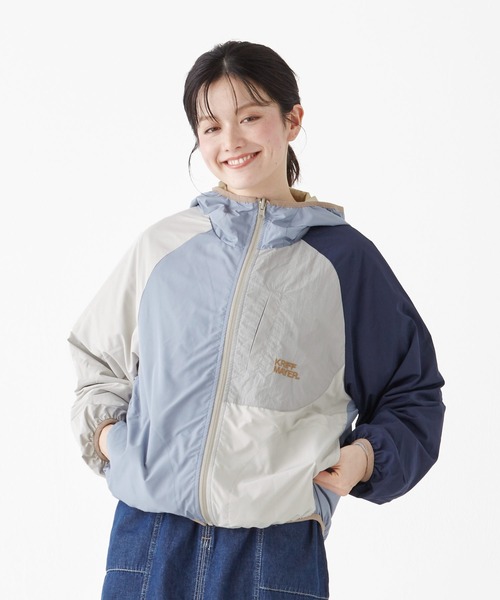 KRIFF MAYER Lady's Collection(クリフメイヤーレディースコレクション)の「ひっくりライトJK(マウンテンパーカー・レディース・ベージュ/ネイビー/グレー/クリーム・MEDIUM/LARGE)」の14枚目の写真