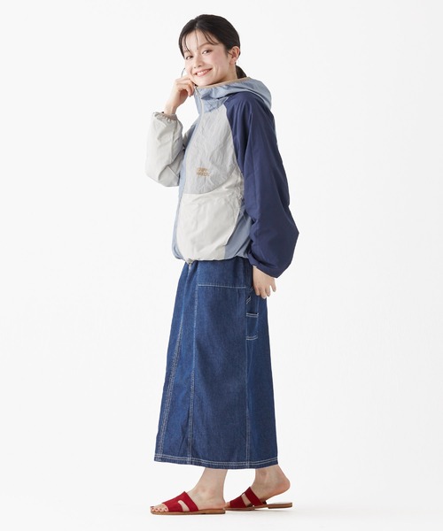 KRIFF MAYER Lady's Collection(クリフメイヤーレディースコレクション)の「ひっくりライトJK(マウンテンパーカー・レディース・ベージュ/ネイビー/グレー/クリーム・MEDIUM/LARGE)」の15枚目の写真