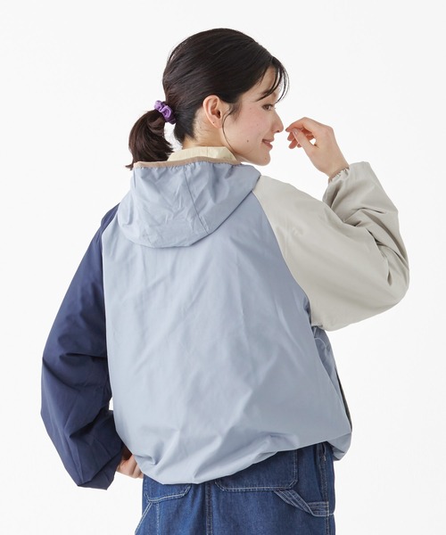KRIFF MAYER Lady's Collection(クリフメイヤーレディースコレクション)の「ひっくりライトJK(マウンテンパーカー・レディース・ベージュ/ネイビー/グレー/クリーム・MEDIUM/LARGE)」の16枚目の写真