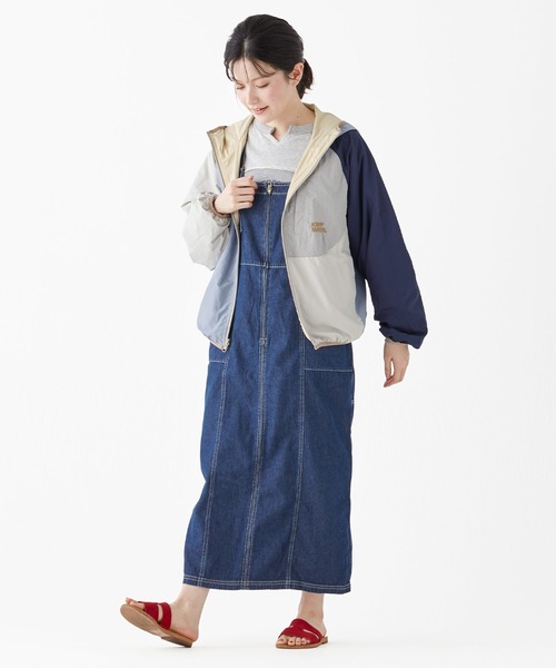 KRIFF MAYER Lady's Collection(クリフメイヤーレディースコレクション)の「ひっくりライトJK(マウンテンパーカー・レディース・ベージュ/ネイビー/グレー/クリーム・MEDIUM/LARGE)」の17枚目の写真