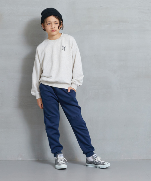 セール】【WEB限定セール】キッズ 裏毛胸刺繍トップス