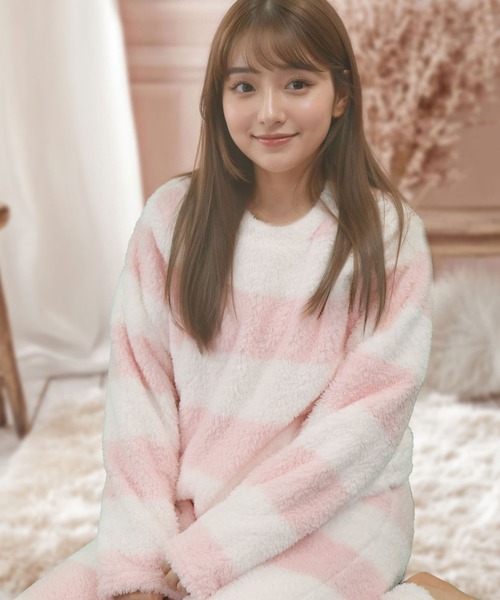 セール】Baby roomy（mhs）クルー モコモコセットアップ（ルーム