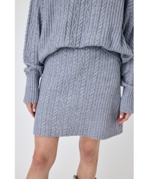 RIB CABLE ミニスカート