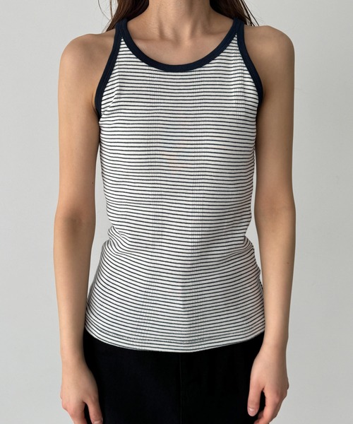 CANAL JEAN（キャナルジーン）の「Miller　カップ付アメスリタンクトップ（タンクトップ・レディース・ブルー系その他/ネイビー系/グレー系その他・ONE SIZE）」の13枚目の写真