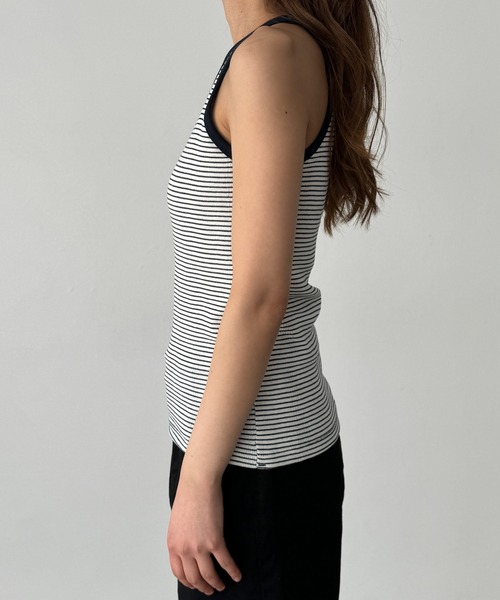 CANAL JEAN（キャナルジーン）の「Miller　カップ付アメスリタンクトップ（タンクトップ・レディース・ブルー系その他/ネイビー系/グレー系その他・ONE SIZE）」の14枚目の写真