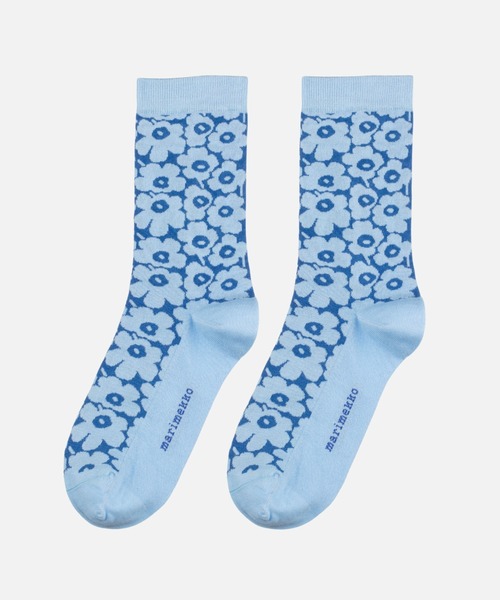 marimekko（マリメッコ）の「Linjaus Pikkuinen Unikko / socks（ソックス/靴下・レディース・ベージュ/ブルー/ライトピンク・40/37/34）」の3枚目の写真