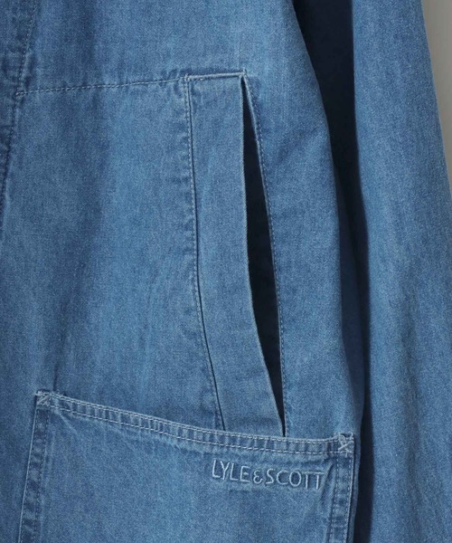 LYLE&SCOTT(ライルアンドスコット)の「LYLE&SCOTT/ライルアンドスコット Denim Hunting Jacket/オーバーサイズ デニム 襟コーデュロイ ショート丈 ハンティングジャケット/ブルゾン/レディース メンズ(デニムジャケット・メンズ・ネイビー/ブルー・LL/L/M)」の16枚目の写真