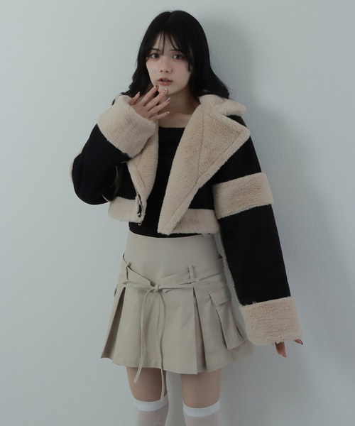 *M DOLLY original* reversible mouton jacket / リバーシブルムートンジャケット（ライダースジャケット）｜M DOLLY（エムドリー）