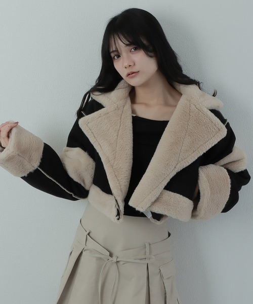 *M DOLLY original* reversible mouton jacket / リバーシブルムートンジャケット（ライダースジャケット）｜M DOLLY（エムドリー）
