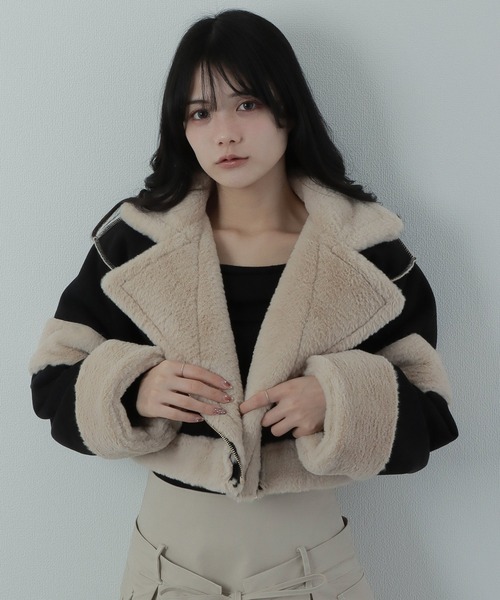 *M DOLLY original* reversible mouton jacket / リバーシブルムートンジャケット（ライダースジャケット）｜M DOLLY（エムドリー）