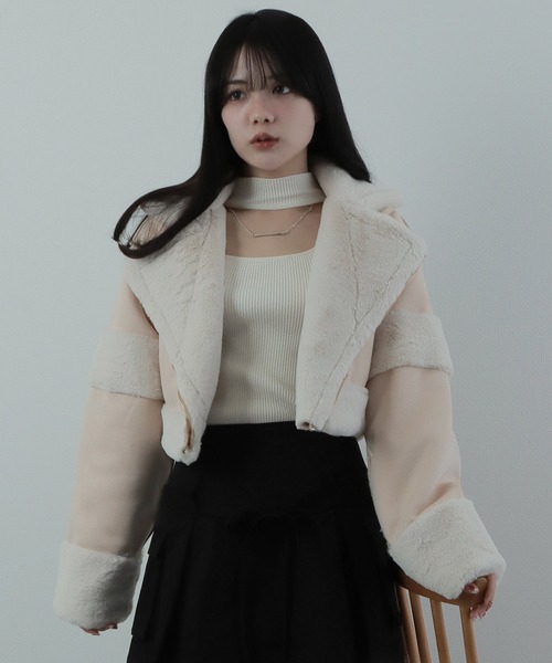 *M DOLLY original* reversible mouton jacket / リバーシブルムートンジャケット（ライダースジャケット）｜M DOLLY（エムドリー）