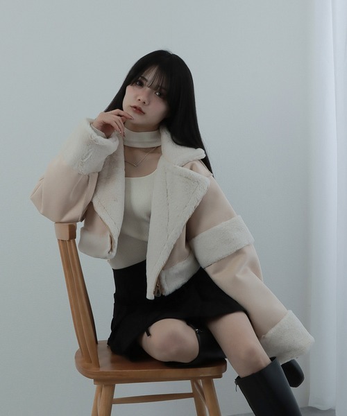 *M DOLLY original* reversible mouton jacket / リバーシブルムートンジャケット（ライダースジャケット）｜M DOLLY（エムドリー）
