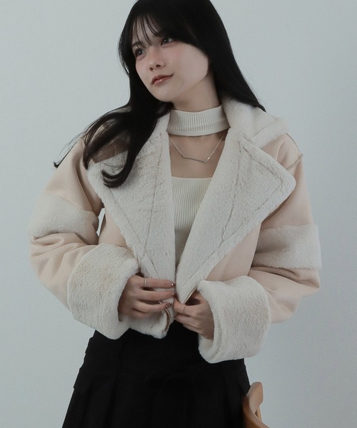 *M DOLLY original* reversible mouton jacket / リバーシブルムートンジャケット（ライダースジャケット）｜M DOLLY（エムドリー）