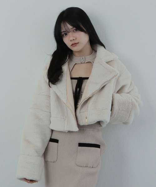 *M DOLLY original* reversible mouton jacket / リバーシブルムートンジャケット（ライダースジャケット）｜M DOLLY（エムドリー）