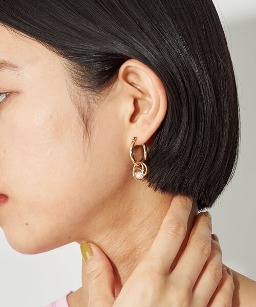 セール】＜CITEN＞2WAYフープモチーフピアス（ピアス（両耳用