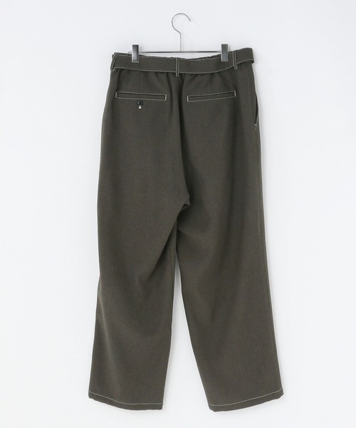 LOWRYS FARM（ローリーズファーム）の「ホップサックステッチベルトパンツ　 242478（その他パンツ・メンズ・グレー/ブラウン・MEDIUM/LARGE）」の3枚目の写真
