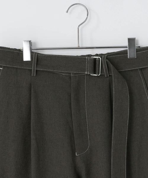 LOWRYS FARM（ローリーズファーム）の「ホップサックステッチベルトパンツ　 242478（その他パンツ・メンズ・グレー/ブラウン・MEDIUM/LARGE）」の4枚目の写真
