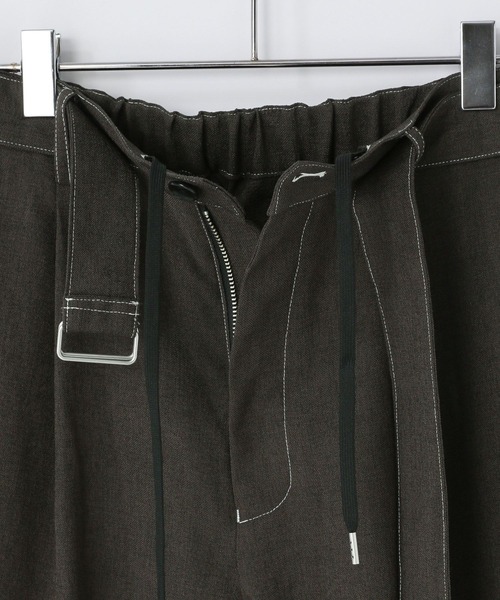 LOWRYS FARM（ローリーズファーム）の「ホップサックステッチベルトパンツ　 242478（その他パンツ・メンズ・グレー/ブラウン・MEDIUM/LARGE）」の11枚目の写真