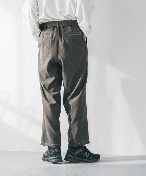 LOWRYS FARM（ローリーズファーム）の「ホップサックステッチベルトパンツ　 242478（その他パンツ・メンズ・グレー/ブラウン・MEDIUM/LARGE）」の18枚目の写真