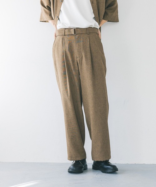 LOWRYS FARM（ローリーズファーム）の「ホップサックステッチベルトパンツ　 242478（その他パンツ・メンズ・グレー/ブラウン・MEDIUM/LARGE）」の22枚目の写真