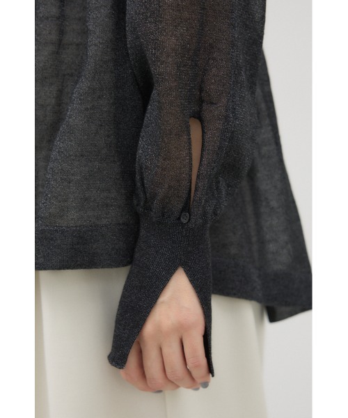 crie conforto（クリーコンフォルト）の「シアーペプラムカーディガン（カーディガン/ボレロ・レディース・ブラック系その他/ミント/ネイビー/ライトグレー・FREE）」の13枚目の写真