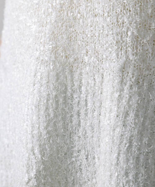 Bou Jeloud（ブージュルード）の「リボンヤーンニットベスト（ベスト・レディース・オフホワイト/ブラック・FREE）」の14枚目の写真