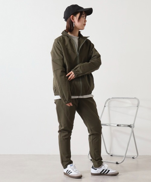 MMMM(エムエムエムエム)の「MMMM ナイロンストレッチセットアップ/トラックトップ/切替パンツ(セットアップ・メンズ・ブラック/ネイビー/カーキ・L/M)」の11枚目の写真