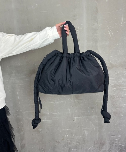 アナグラムブローチ付き　巾着バッグ　ショルダーバッグ　ハンドバッグ　2way 楽天市場】巾着2WAYショルダー レディース ショルダーバッグ